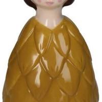 Kaarsenstandaard Bloem Meisje Dolomiet Oker 6.4x6.8x18 cm HD Collection - Hd collection - thumbnail