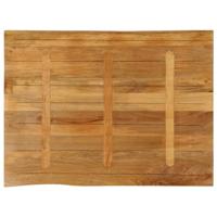 Tafelblad met natuurlijke rand 100x80x2,5 cm massief mangohout - thumbnail