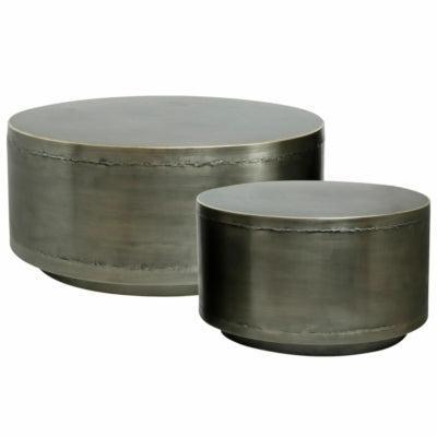 PTMD bijzettafel georgy metaal 80 cm set van 2