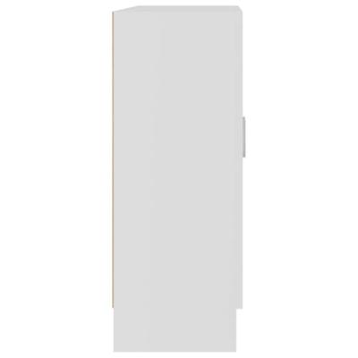 Vitrinekast 82,5x30,5x80 cm spaanplaat wit