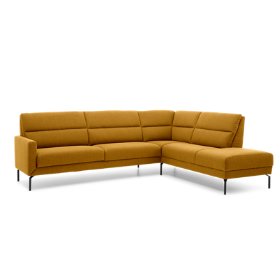 Hoekbank T-500 Donkergeel Stof