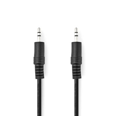 Stereo-Audiokabel | 3,5 mm Male | 3,5 mm Male | Vernikkeld | 0.50 m | Rond | Zwart Stereo-Audiokabel | 3,5 mm Male | 3,5 mm Male | Vernikkeld | 0.50 m | Rond | Zwart