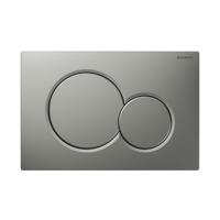 Bedieningsplaat Sigma by Geberit Frontbediening Mat Grijs - thumbnail