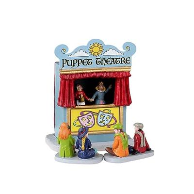 Puppet Theatre Set Of 3 Kersthuisje LEMAX - Lemax Puppet Theatre Set Of 3 Kersthuisje LEMAX - Lemax