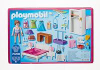 PLAYMOBIL Dollhouse slaapkamer met mode ontwerphoek 70208 - thumbnail