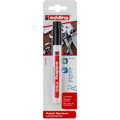 Edding 750 Paint Marker 4-750-1-4001 Lakmarker Zwart 2 mm, 4 mm Edding 750 Paint Marker 4-750-1-4001 Lakmarker Zwart 2 mm, 4 mm