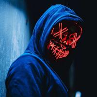 Purge LED Masker - 3 Lichtstanden - Halloween Masker - thumbnail