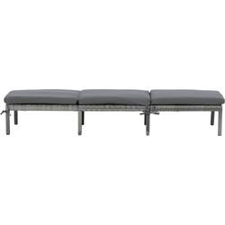 Nohr Ligbed 'Tyke' Wicker, kleur Grijs