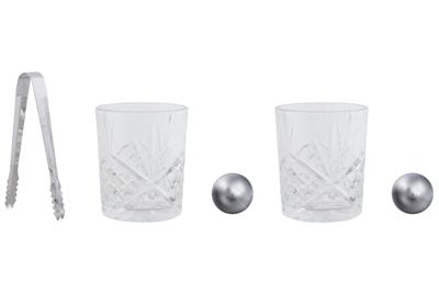 Whiskyset Home ESPRIT Natuurlijk Bamboe Kristal