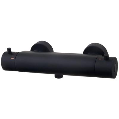 Wiesbaden Caral Thermostatische Douchemengkraan Mat Zwart - Cool Touch