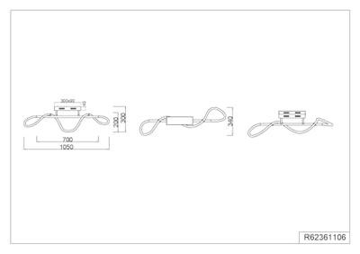 Trio PlafondlampArgos chroom design - R62361106