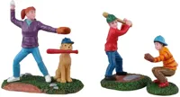 Lemax baseball practice, set of 3 kerstdorp figuur type 4 2023 - thumbnail