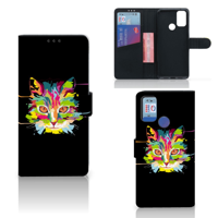 Alcatel 1S (2021) Leuk Hoesje Cat Color - thumbnail