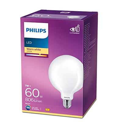 Philips LED Globe G120 E27 7-60W filament 2700K mat - LED3826 Philips LED Globe G120 E27 7-60W filament 2700K mat - LED3826