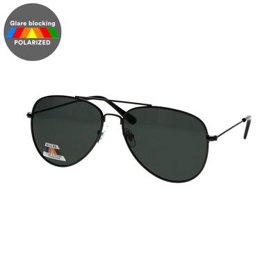Spectrum polarized zonnebril piloot zwart groen heren Spectrum polarized zonnebril piloot zwart groen heren