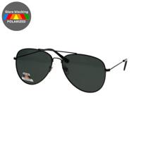 Spectrum polarized zonnebril piloot zwart groen heren - thumbnail