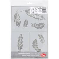 Creativ Company Flexibel sjabloon, veren, a4, vel 210x297 mm, 1 stuk - thumbnail