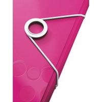 Leitz WOW elastomap met 3 kleppen, uit PP, ft A4, roze - thumbnail