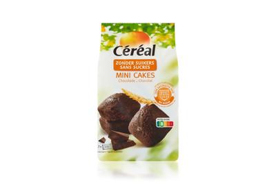 Cereal Mini chocoladecakes zonder suikers 196 Gram