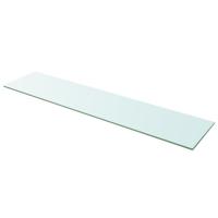 Wandschap transparant 110x25 cm glas - thumbnail