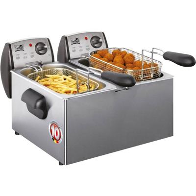 Fritel FR 1850 duo Friteuse Zilver Fritel FR 1850 duo Friteuse Zilver