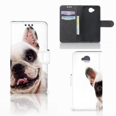 Microsoft Lumia 650 | Telefoonhoesje | Met pasjeshouder | Franse Bulldog