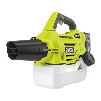 Fogger - RYOBI - 4,5 m - 2 L tank - 1 18V 5,0 Ah lithium+ batterij en 1 2,0 A snellader