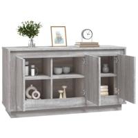 Dressoir 102x35x55 cm bewerkt hout grijs sonoma eikenkleurig - thumbnail