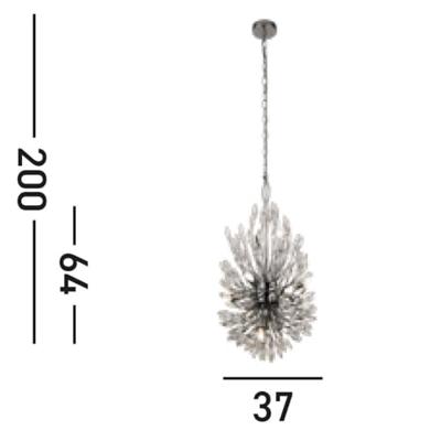 Searchlight HanglampPeacock - 86012-14CC
