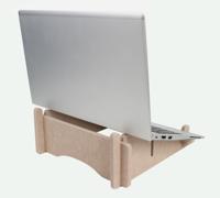 Gerecyclede laptopstandaard quantore vilt zand | 25 stuks - thumbnail