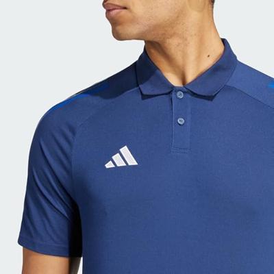 adidas Tiro 24 Competition Polo Donkerblauw Blauw Lichtblauw