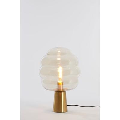Light & Living Tafellamp 'Misty' 30cm, kleur Amber/Goud Light & Living Tafellamp 'Misty' 30cm, kleur Amber/Goud