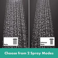 Regendouche set HansGrohe Vernis Shape Showerpipe 230 1 Jet met Douchethermostaat Chroom - thumbnail