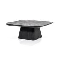 Eleonora Salontafel 'Aron' Mangohout, 80 x 80cm, kleur Zwart - thumbnail