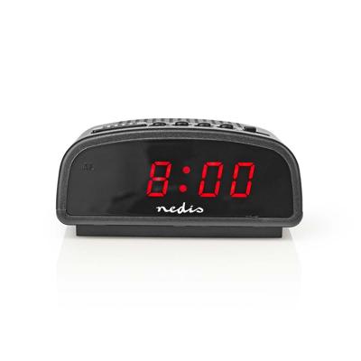 Nedis Digitale Bureau-Wekker | LED-Scherm | Snoozefunctie | Nee | Zwart | 1 stuks - CLDK008BK - CLDK008BK - thumbnail