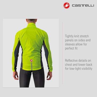 Castelli Squadra stretch fietsjack groen/geel heren XL