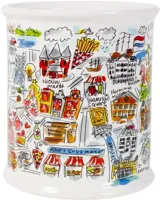 Blond Amsterdam voorraadpot aardewerk amsterdam 16x22cm multi - thumbnail