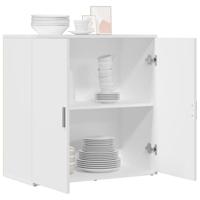 Dressoir 79x38x80 cm bewerkt hout wit - thumbnail