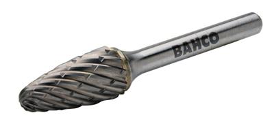 Bahco Stiftfrees | hardmetaal | met boogvormige kop en afgeronde neus | voor hooggelegeerd staal | 10 mm x 20 mm x 6 mm - F1020S06