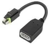 Lenovo 4X90Q93975 Mini-displayport Adapter [1x - 1x DisplayPort] Zwart - thumbnail