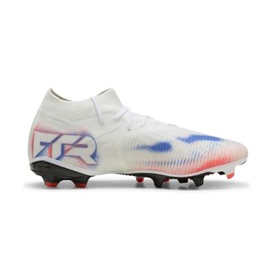 PUMA Future 8 Match Gras / Kunstgras Voetbalschoenen (MG) Wit Felrood Blauw PUMA Future 8 Match Gras / Kunstgras Voetbalschoenen (MG) Wit Felrood Blauw
