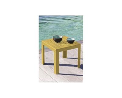 Grosfillex Miami bijzet tuintafel 40x40cm geel