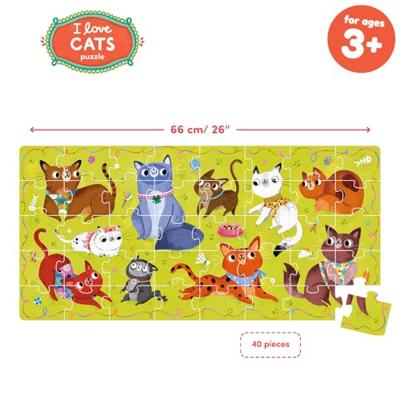 Banana Panda - ik hou van katten puzzel - 60st. Banana Panda - ik hou van katten puzzel - 60st.