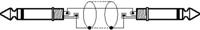 Monacor 0060470 Jackplug Audio Verbindingskabel [1x Jackplug male 6,3 mm (mono) - 1x Jackplug male 6,3 mm (mono)] 3 m Zwart - thumbnail