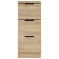 Dressoir 30x30x70 cm bewerkt hout sonoma eikenkleurig - thumbnail
