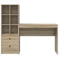 Bureau met lade 2 pcs Sonoma Eiken - thumbnail