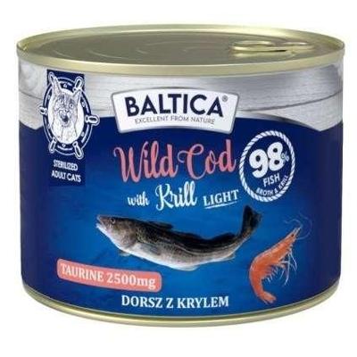 BALTICA Excellent Wild cod with krill Light - nat kattenvoer - 185g