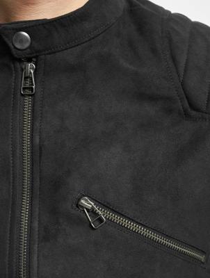 Jack & Jones / leren jas jprRick in grijs Jack & Jones / leren jas jprRick in grijs