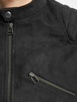 Jack & Jones / leren jas jprRick in grijs - thumbnail