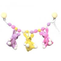 natureZOO kinderwagenspanner konijnen gehaakt 40 cm - thumbnail